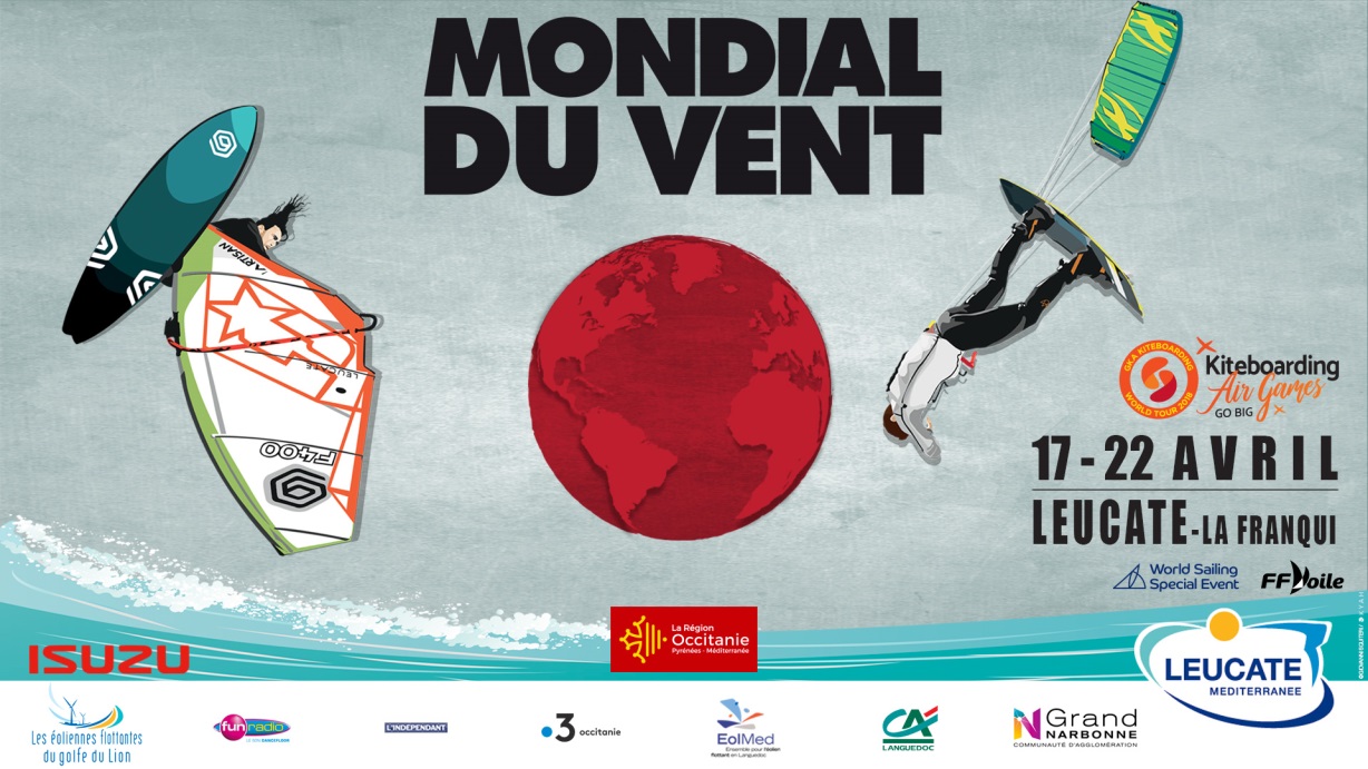 Leucate - AUDE - LEUCATE - LE MONDIAL DU VENT 2018 ACCUEILLE 2 NOUVEAUTÉS La Coupe du Monde GKA Kiteboarding
