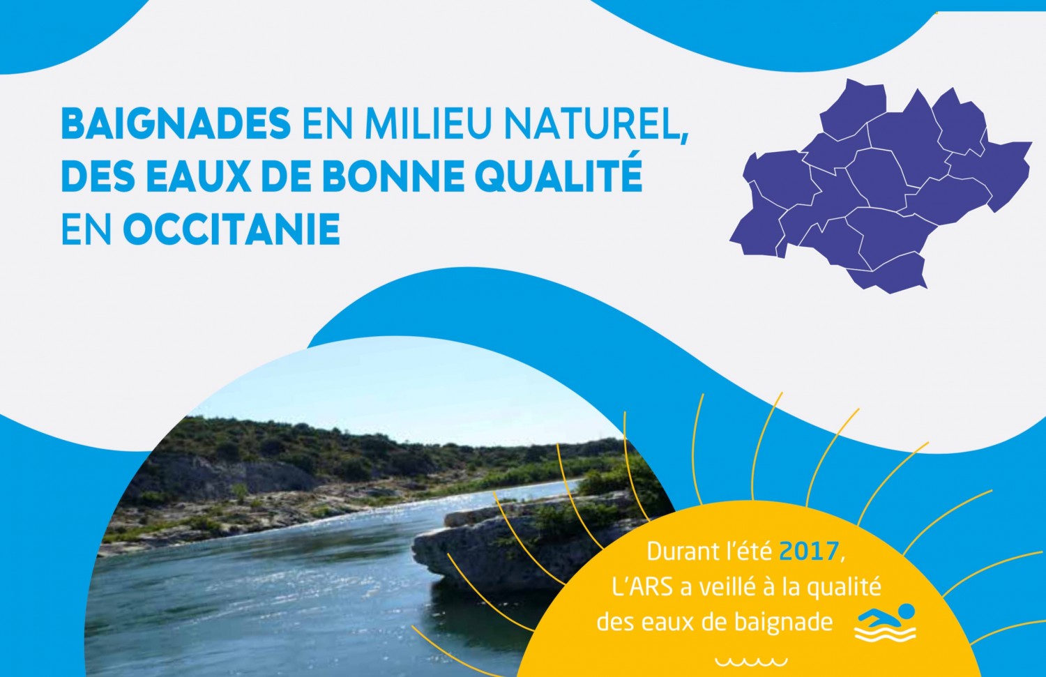Occitanie - OCCITANIE -  Baignades en milieu naturel : des eaux de bonne qualité dans la région