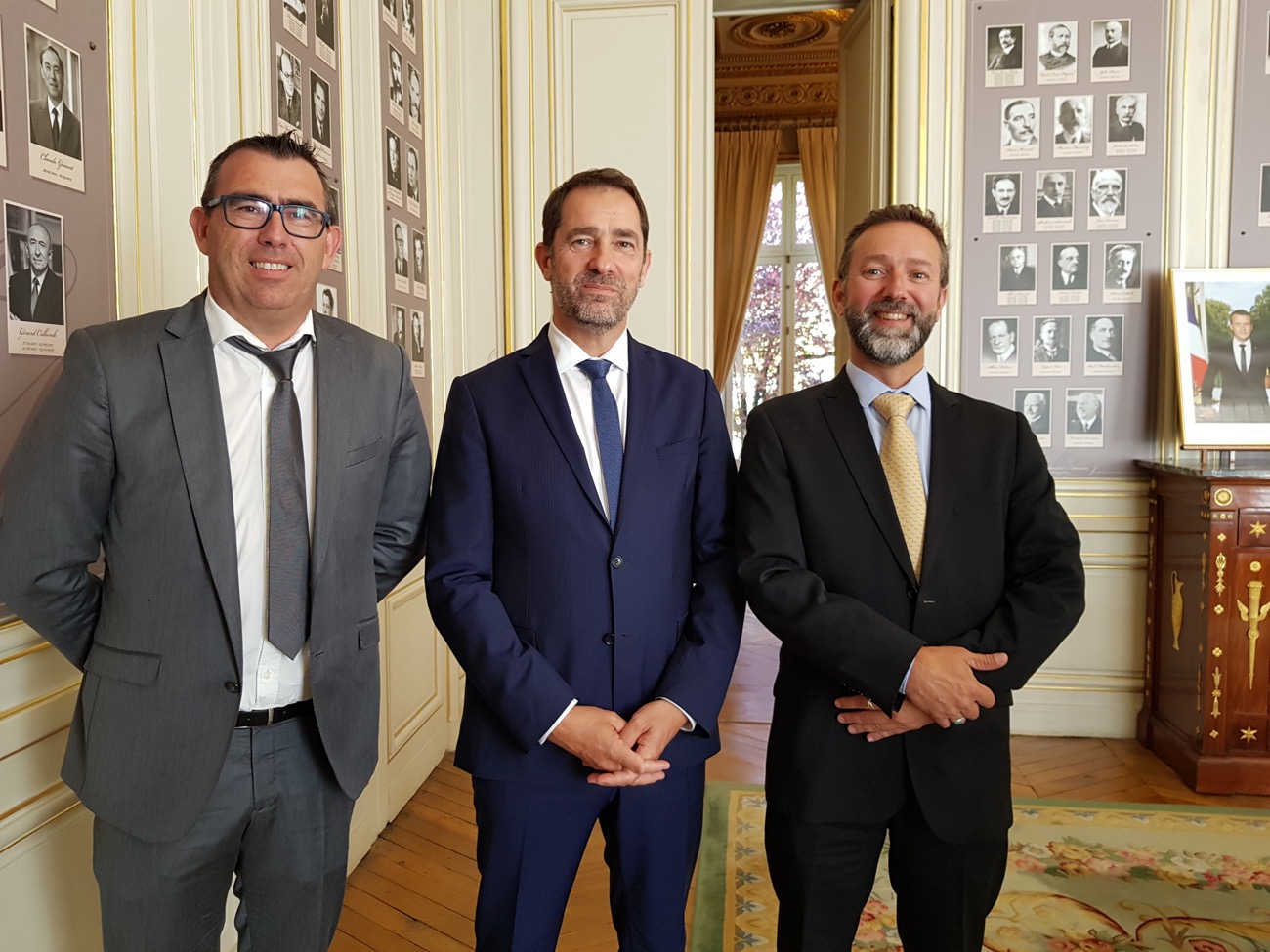Gard - HERAULT - GARD - FA-FPT police municipale - Jean-Michel WEISS reçu par le Ministre de l'Intérieur