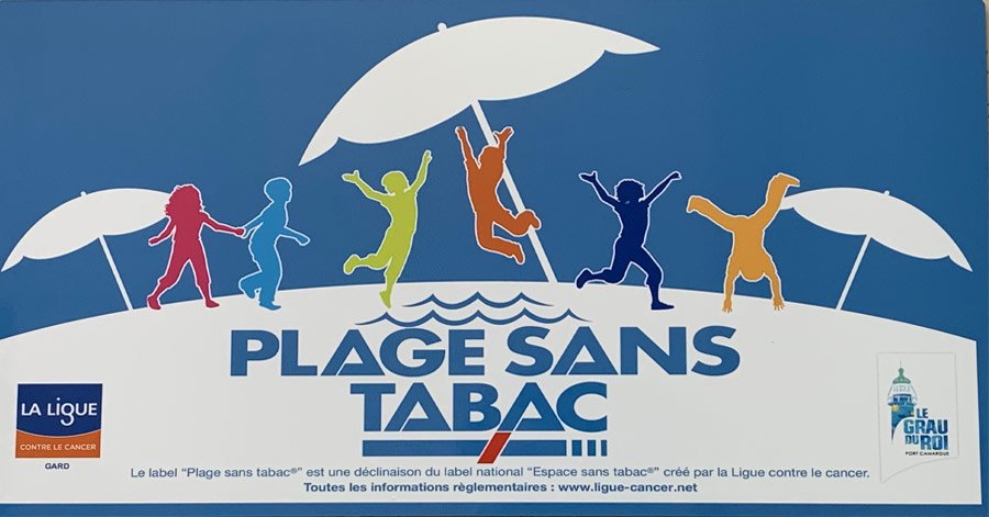 Grau du Roi - GARD - LE-GRAU-DU-ROI - Inauguration Plage sans tabac - Mercredi 17 juillet 2019