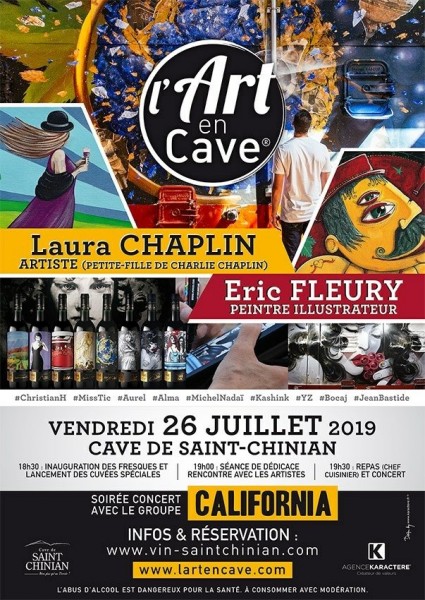 Saint-Chinian - Découvrez l'édition 2019 de l'Art en Cave vendredi 26 juillet à partir de 18h