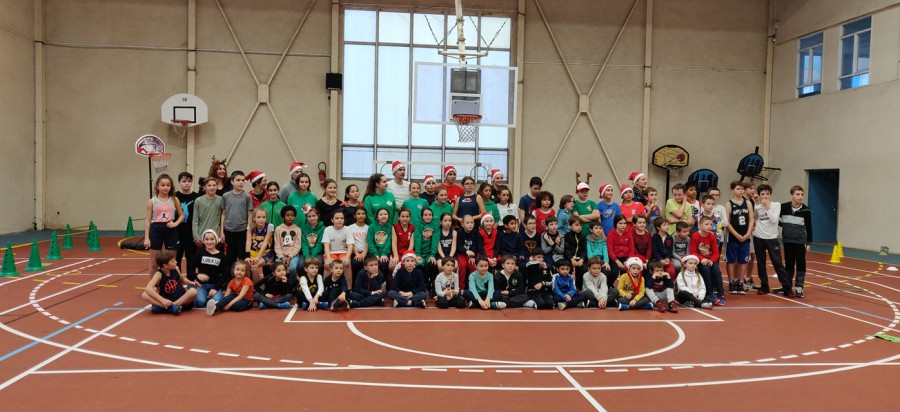 Servian - 66 joueurs et joueuses de U7 à U13 ont participé au Noël du Basket de l'AS Servian