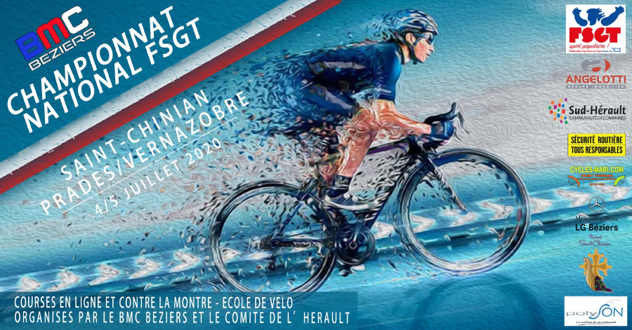 Saint-Chinian - Évènement ! Les Championnats Nationaux de Cyclisme dans l'Hérault en juillet 2020 !