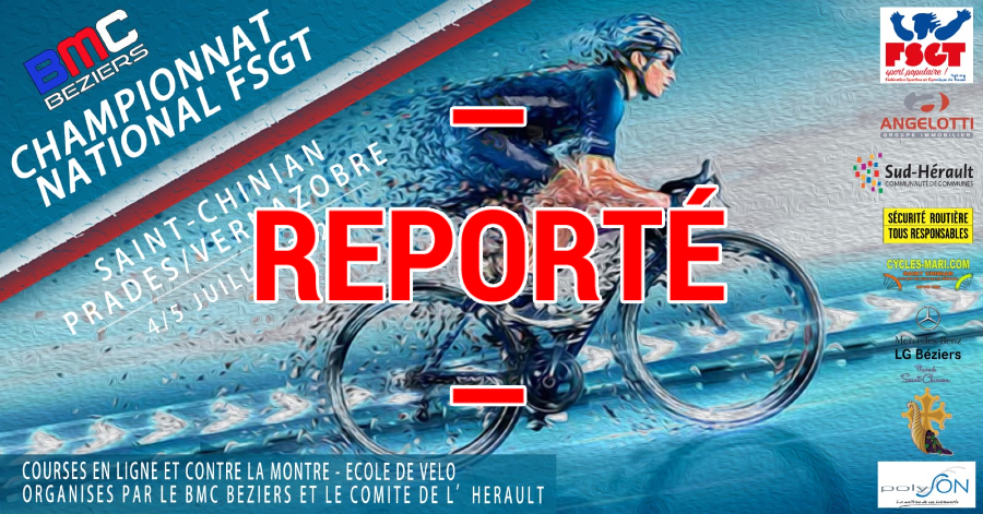 Saint-Chinian - Le Championnat National de cyclisme reporté...