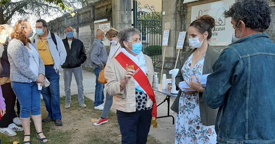 Lot - Marie Piqué aux côtés des personnels et des usagers du service cardiaque de Montfaucon