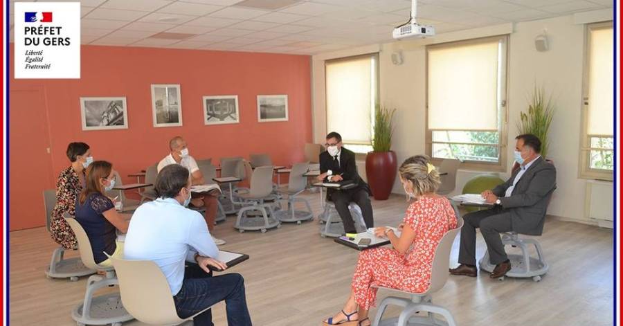 Gers - Réunion de travail avec l'équipe de contact tracing de la CPAM