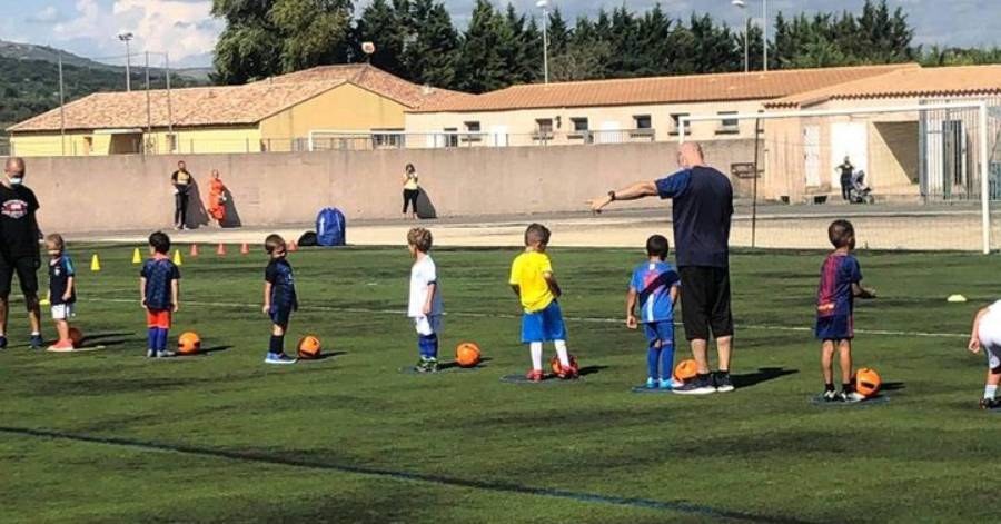 Poussan - Reprise pour les U5 et U6 du CA Poussan Foot