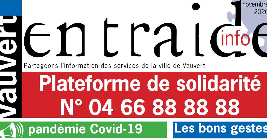 Vauvert - La plateforme de solidarité est de retour !