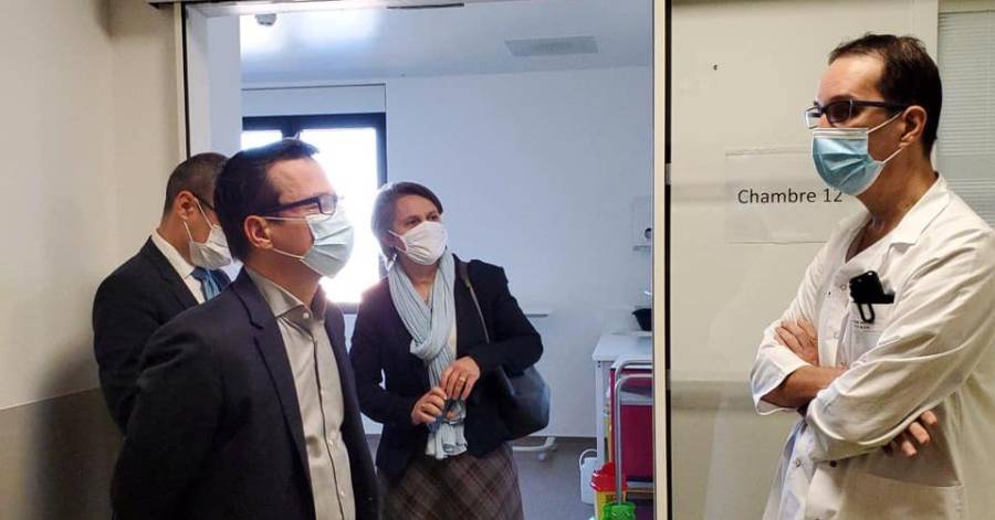 Sète - Le directeur de l'ARS Occitanie rend visite aux professionnels des Hôpitaux du Bassin Thau