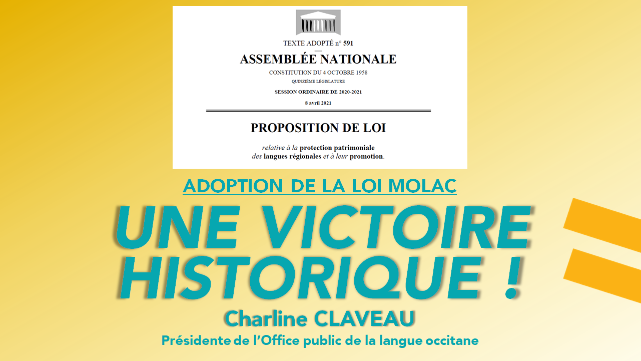 Montauban - Adoption de la loi Molac : « C'est une victoire historique ! »