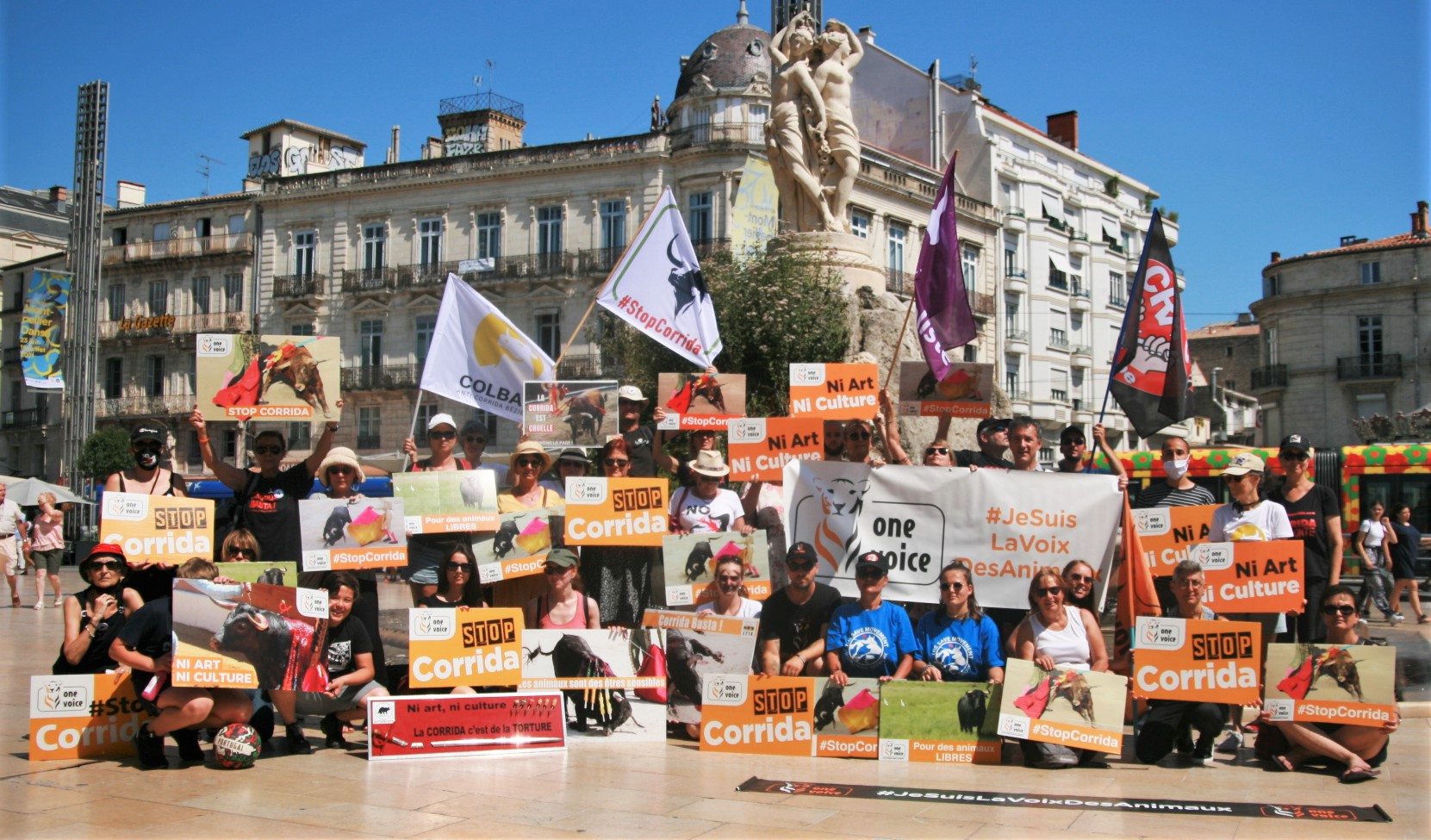Montpellier - L'association ONE VOICE et le COLBAC réclament la fin des corridas en France