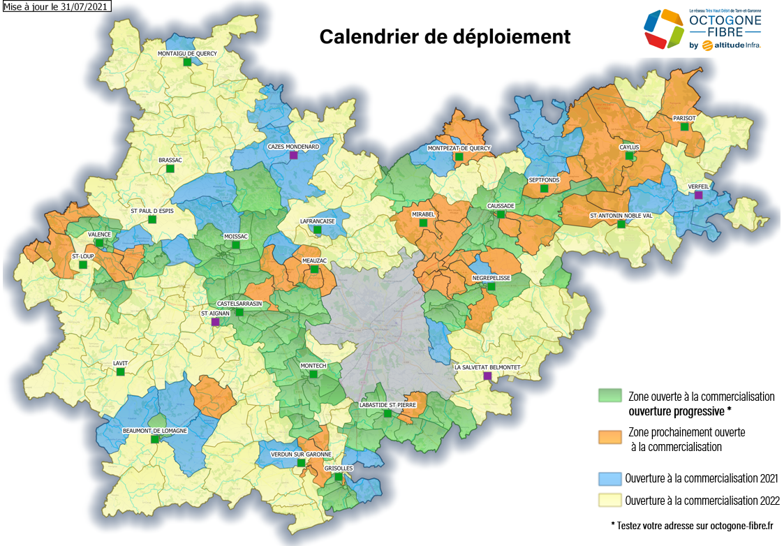 Montauban - Arrivée de la fibre optique dans le Tarn-et-Garonne, réunions d'information du mois d'août