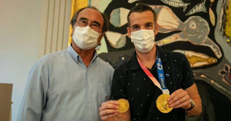 Sète - Après l'or aux J.O, Benjamin Toniutti reçoit la médaille de la Ville
