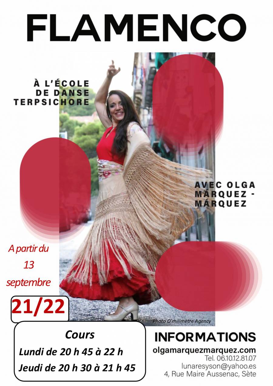 Sète - Flamenco : reprise des cours d'Olga Márquez le 13 septembre