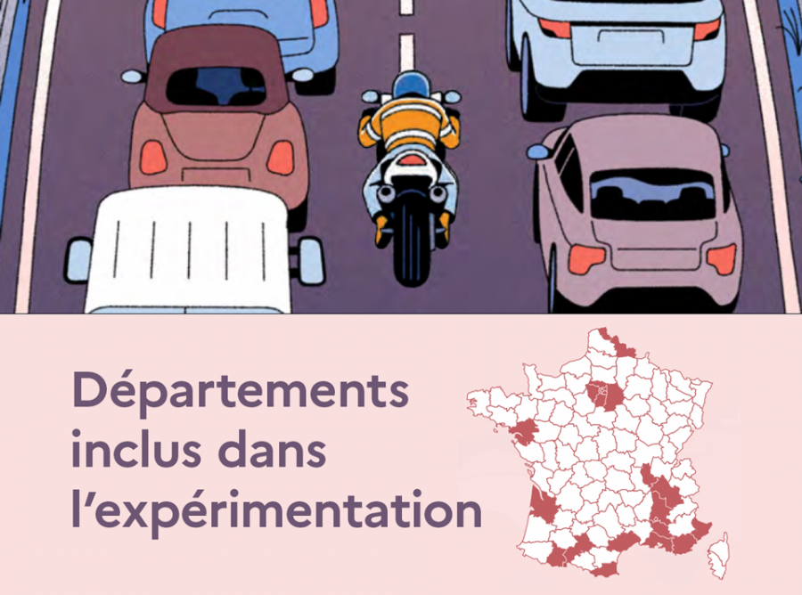 Hérault - La circulation inter-files (CIF) est de nouveau autorisée pour les deux-roues !