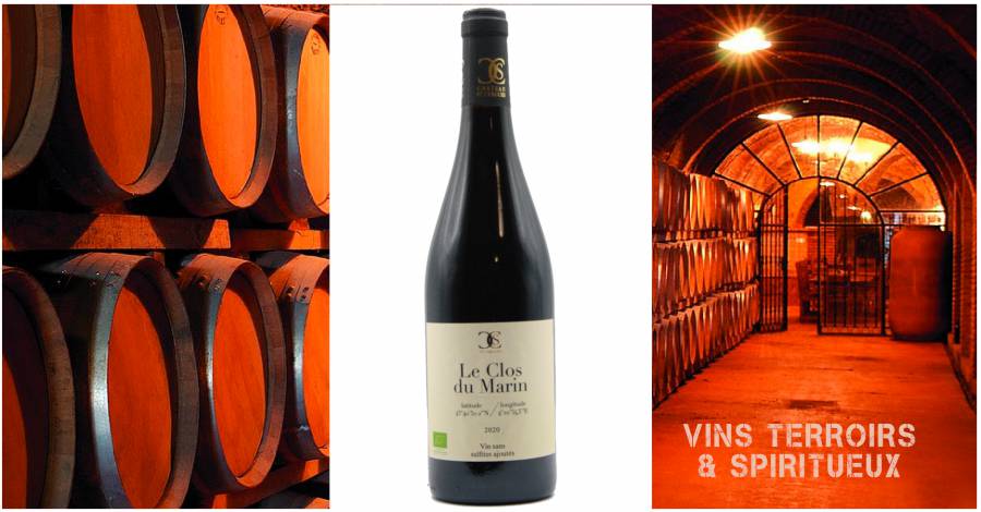 CLOS DU MARIN ROUGE 2020 - SANS SULFITE AOP - COSTIÈRES DE NÎMES