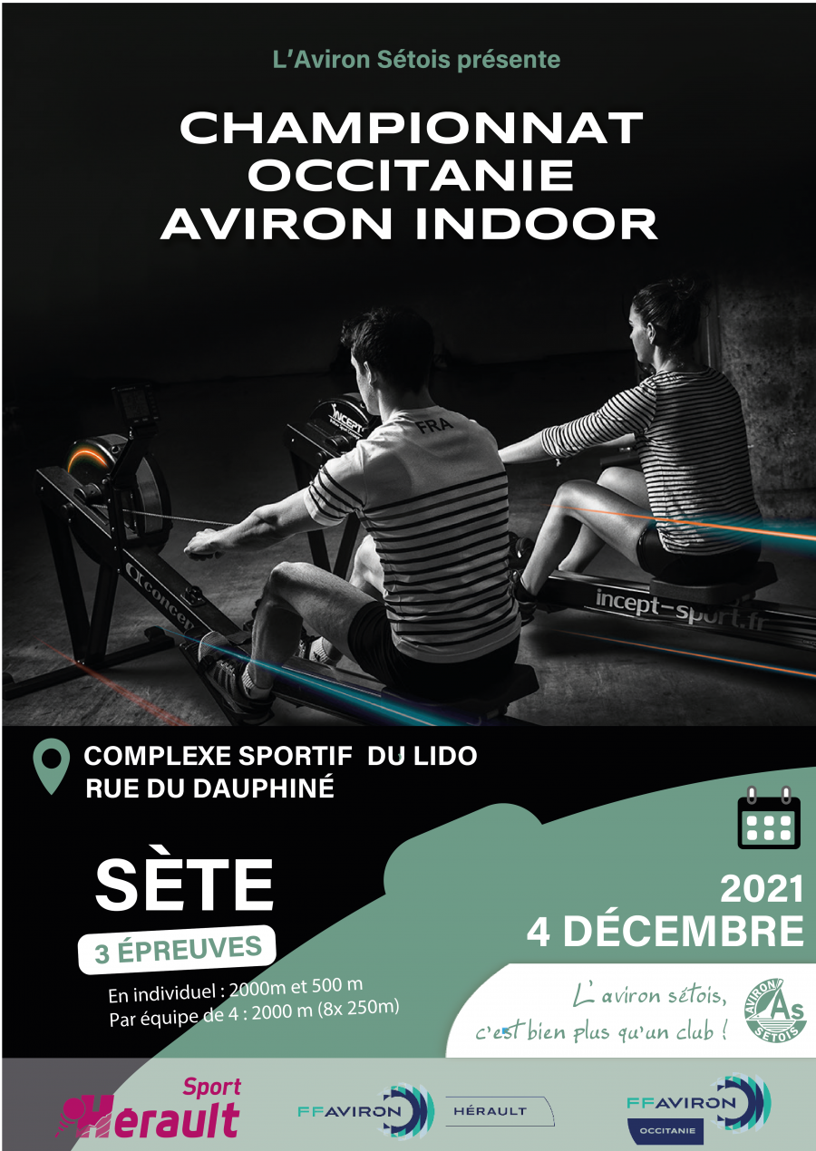 Sète - Le Championnat d'Occitanie d'Aviron Indoor le 4 décembre 2021 à Sète