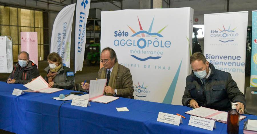 Sète - Réutilisation des eaux usées traitées pour l'arrosage de terres viticoles.