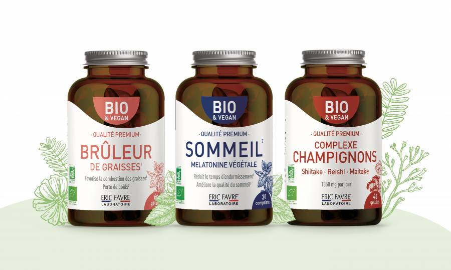 La marque Éric Favre Laboratoire lance sa nouvelle gamme de compléments alimentaires et d'infusions bio et écoresponsables