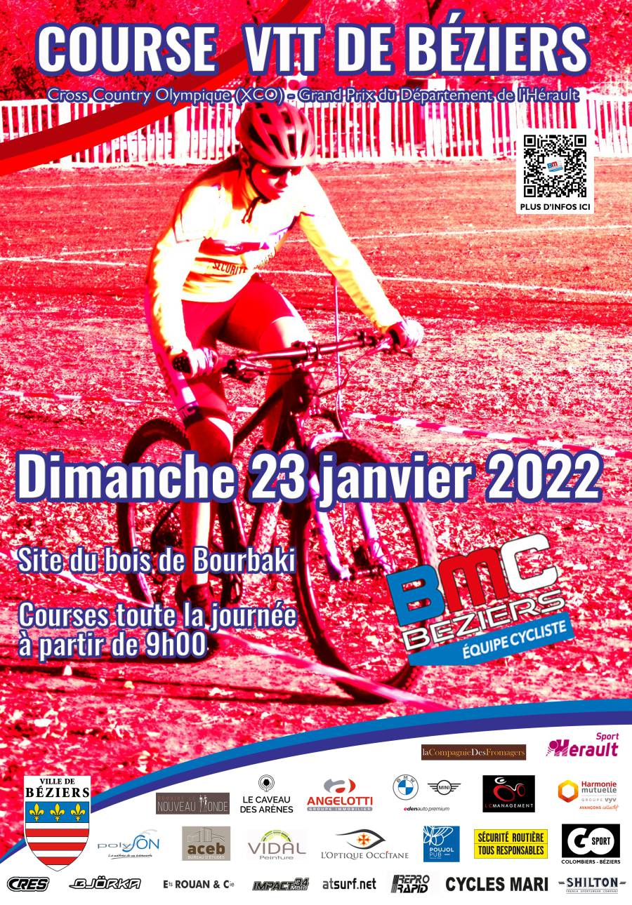 Béziers - Une course de VTT sur le site de Bourbaki à Béziers le 23 janvier prochain !
