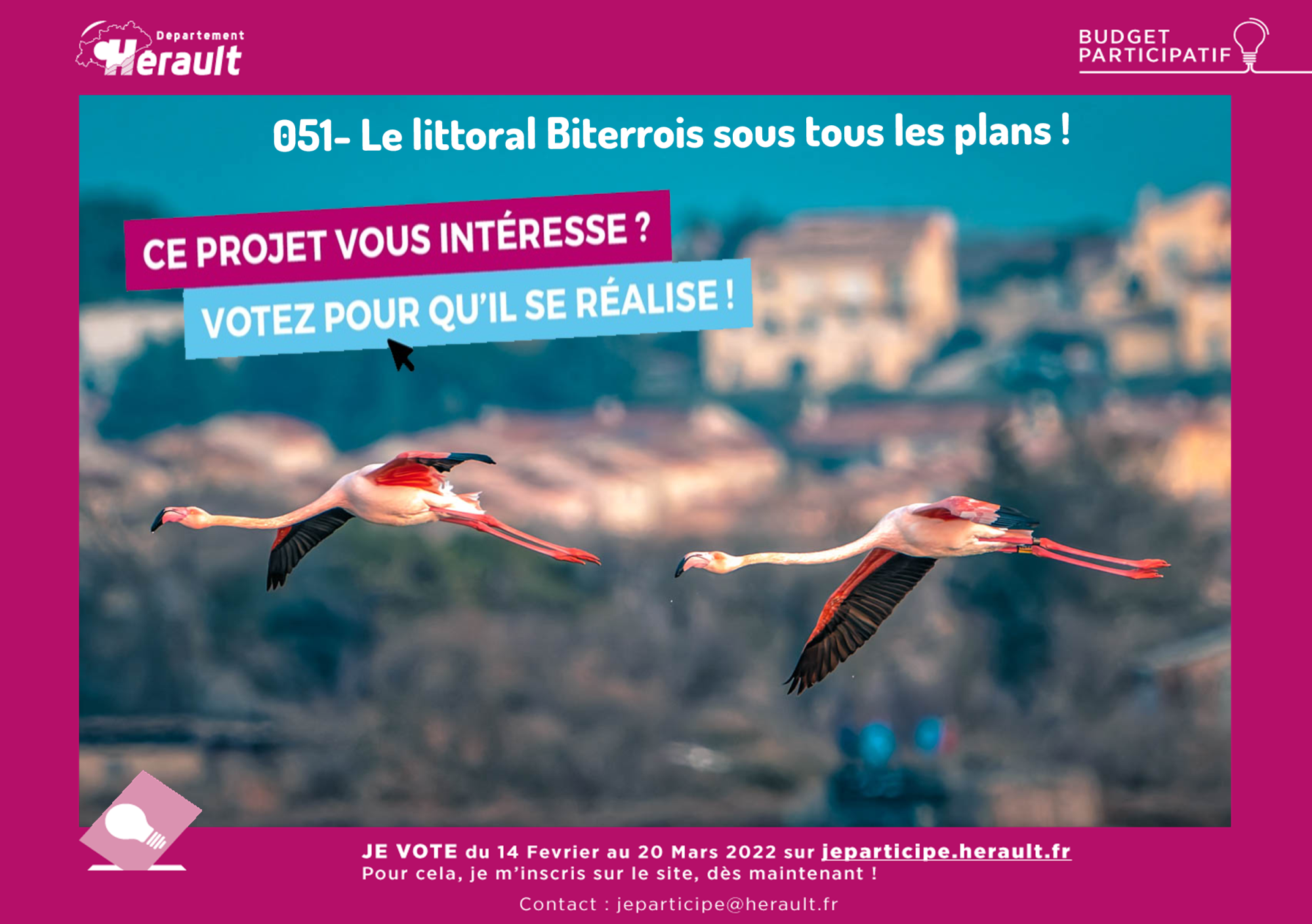 Sérignan - Votez pour le projet  Le littorel biterrois sous tous les plans !