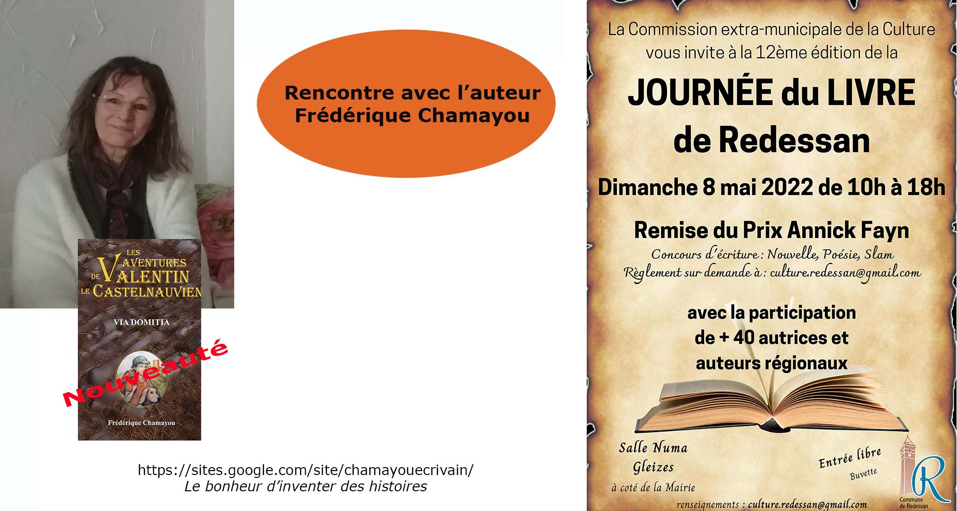 Gard - Frédérique Chamayou en dédicace à Redessan