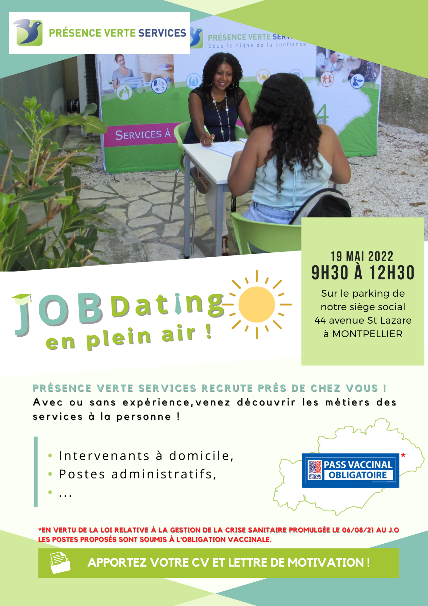 Montpellier - Rendez-vous le 19 mai pour une journée de recrutement !