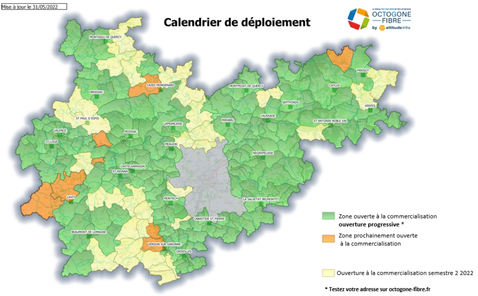 Tarn et garonne - La fibre optique se déploie dans le Tarn-et-Garonne Les permanences de juin 2022