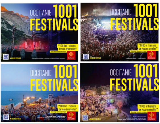 Occitanie - La Région Occitanie lance une grande campagne de promotion des festivals en Occitanie