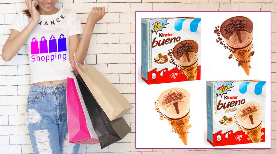 Les sensations Kinder Bueno... le plaisir glacé en plus !