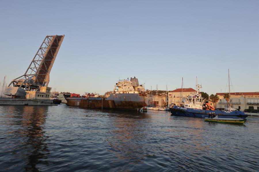 Sète - Le cargo Rio Tagus a quitté le quai Paul Riquet