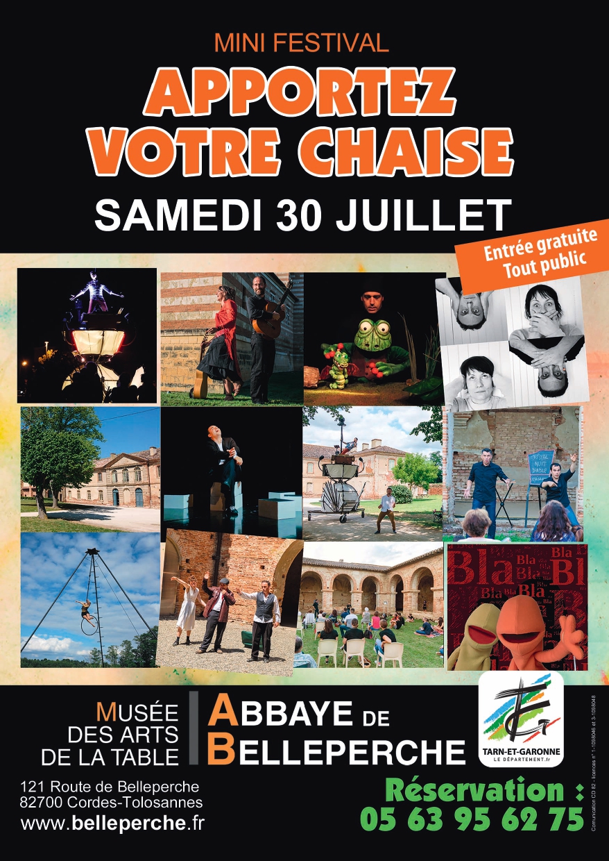 Tarn et garonne - Festival Apportez votre chaise à l'Abbaye de Belleperche