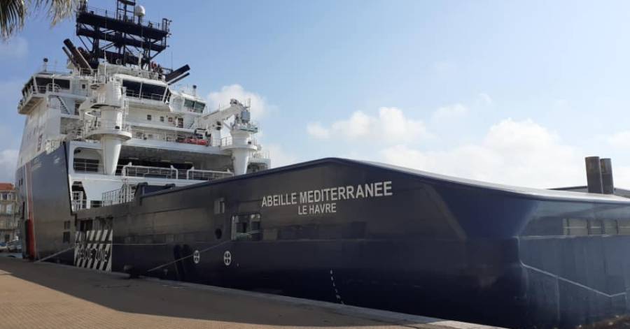 Sète - Le remorqueur Abeille Méditerranée , est en escale à Sète