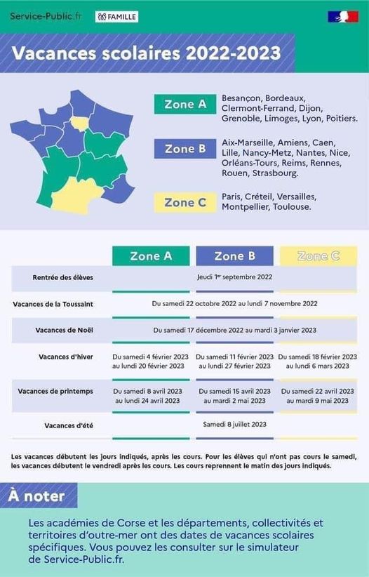 Hérault - Vacances scolaires 2022-2023 et jours fériés : toutes les dates !