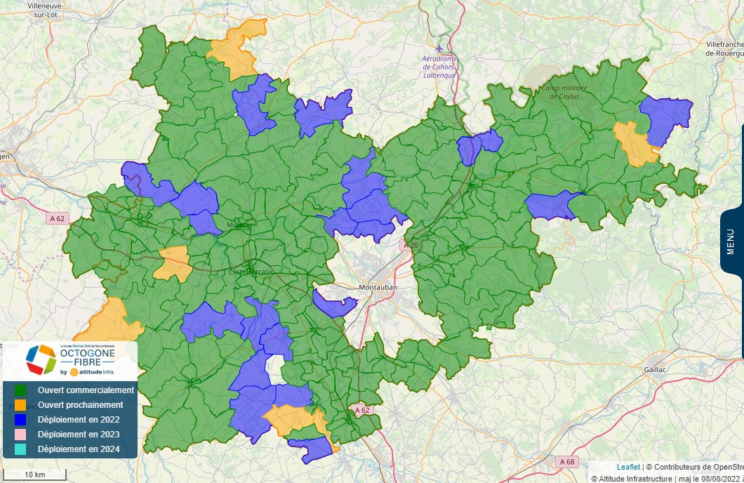 Tarn et garonne - Les permanences fibre optique de septembre 2022 dans le Tarn-et-Garonne