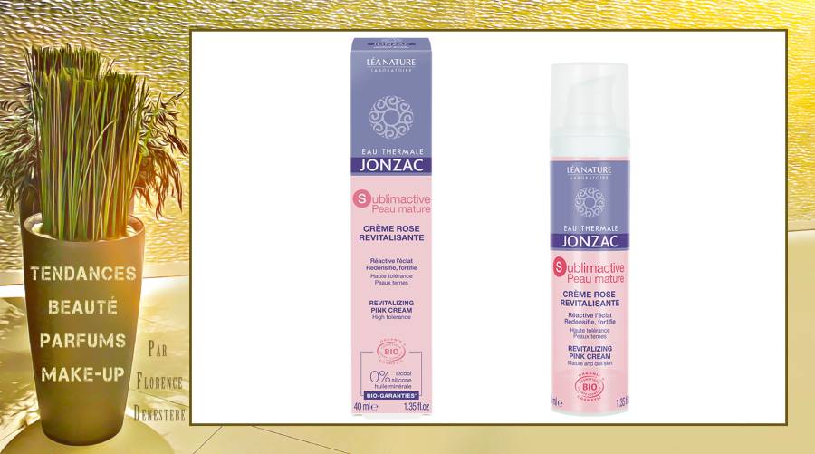 Eau Thermale Jonzac - Sublimactive - Peau mature - Crème rose revitalisante - Réactive l'éclat, redensifie, fortifie
