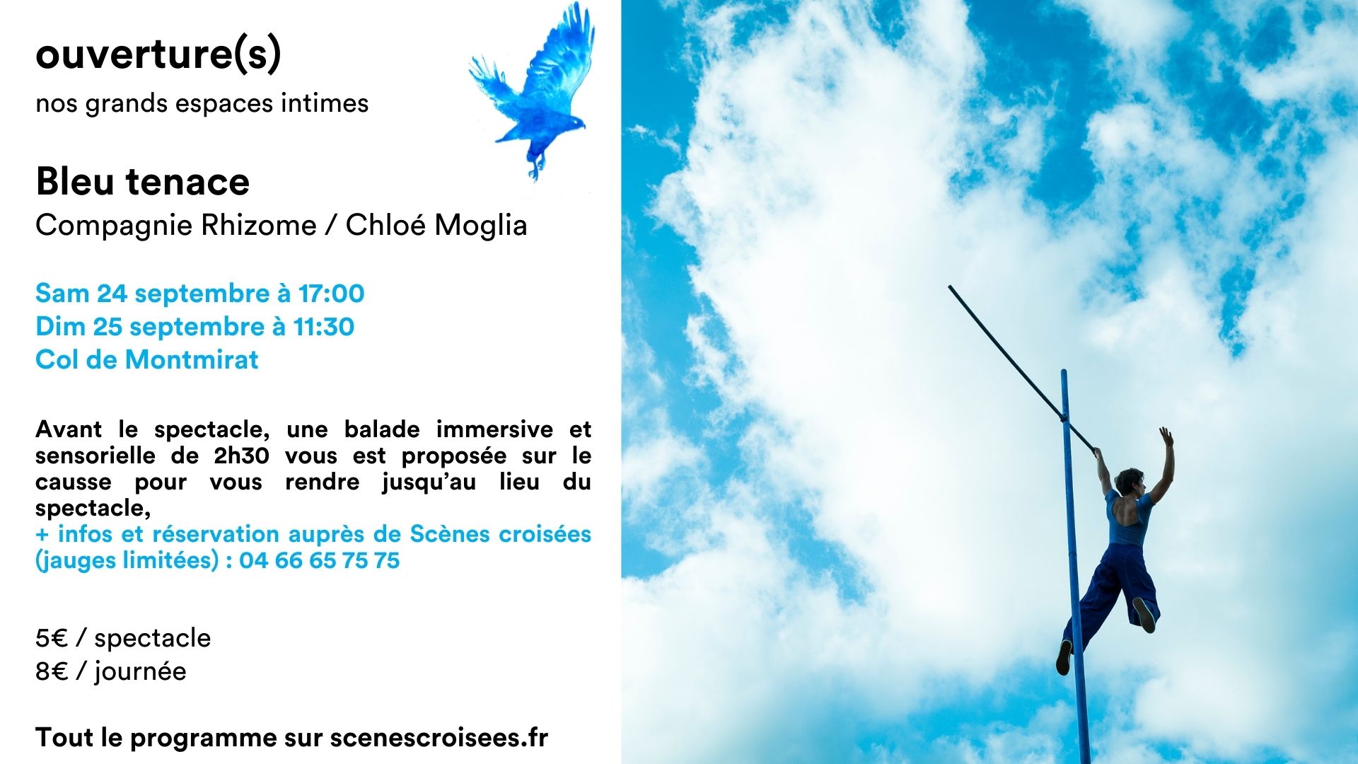 Lozère - Spectacle  Bleu tenace  - Rhizome - Chloé Moglia