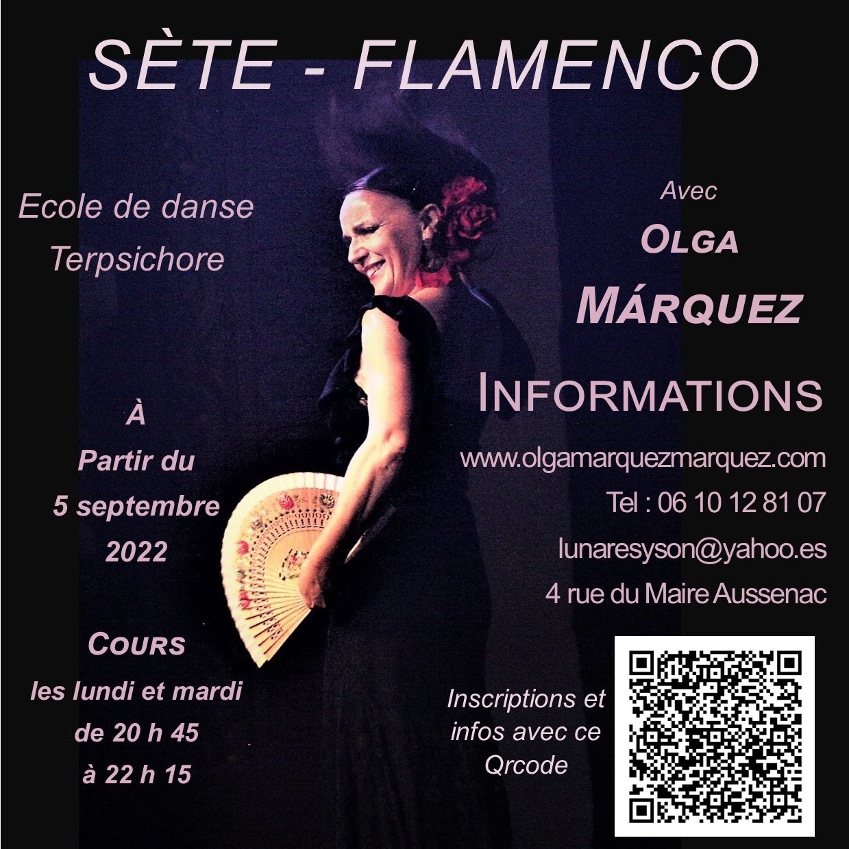 Sète - Danse flamenca en cours hebdomadaires ou stages mensuels