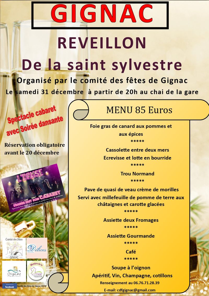 Hérault - Venez terminer l'année en beauté avec le comité des fêtes de Gignac