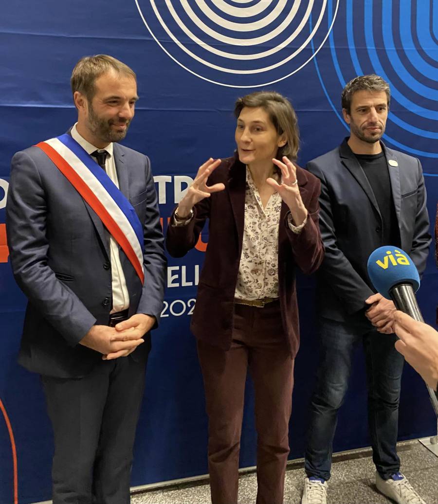 Montpellier - La ministre des sports Amélie Oudéa-Castéra s'est déplacée à Montpellie