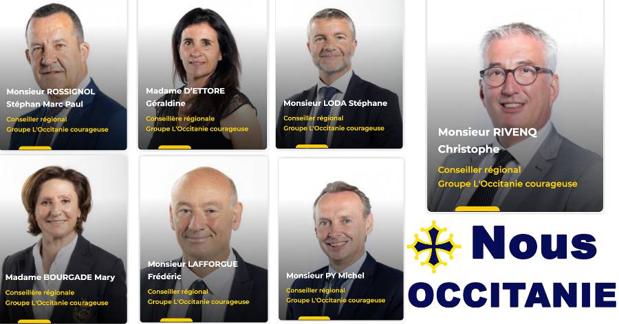 Occitanie - Un nouveau groupe Nous Occitanie au Conseil Régional ce Jeudi 15 decembre