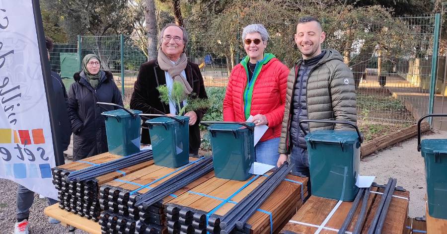 Sète - Remises de clés aux jardins Rakrouki de l'île de Thau et au Château-Vert