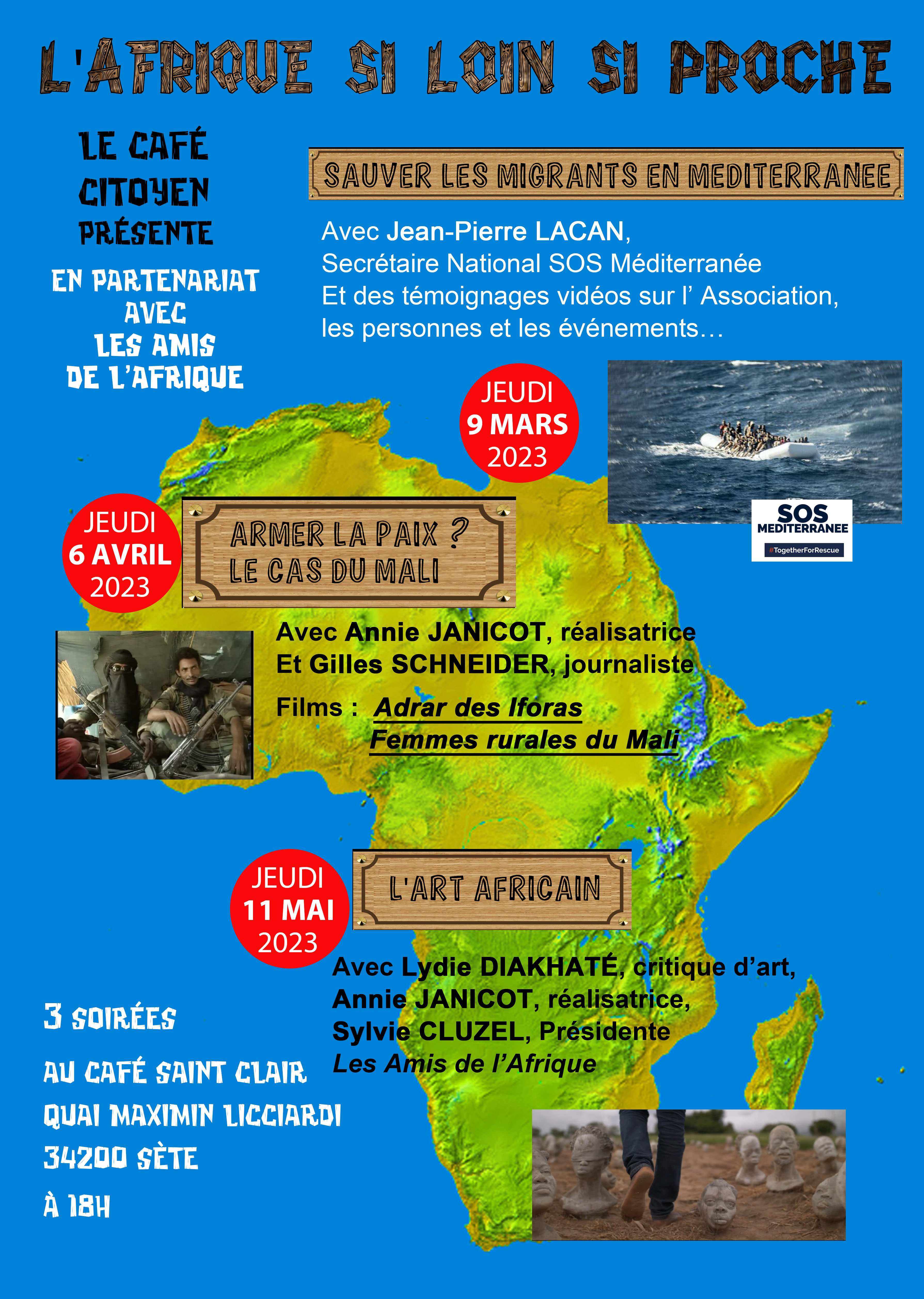 Sète - Café Citoyen : Une série de trois soirées sur le thème de l'Afrique d'aujourd'hui