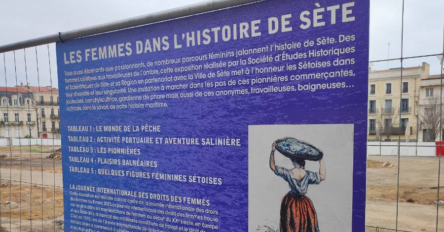 Sète - une exposition-hommage à la femme sétoise rue du 11-novembre
