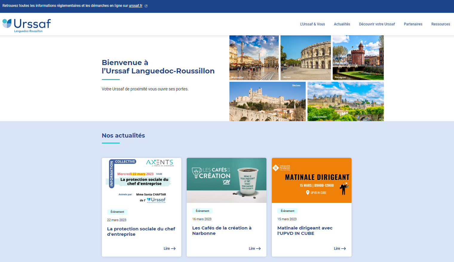Occitanie - Nouveauté ! Un nouvel espace web de votre Urssaf régional !