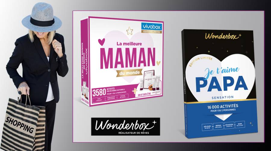 Wonderbox, numéro 1 du coffret cadeau en france présente ses coffrets Fête des Mères & Fête des Pères.