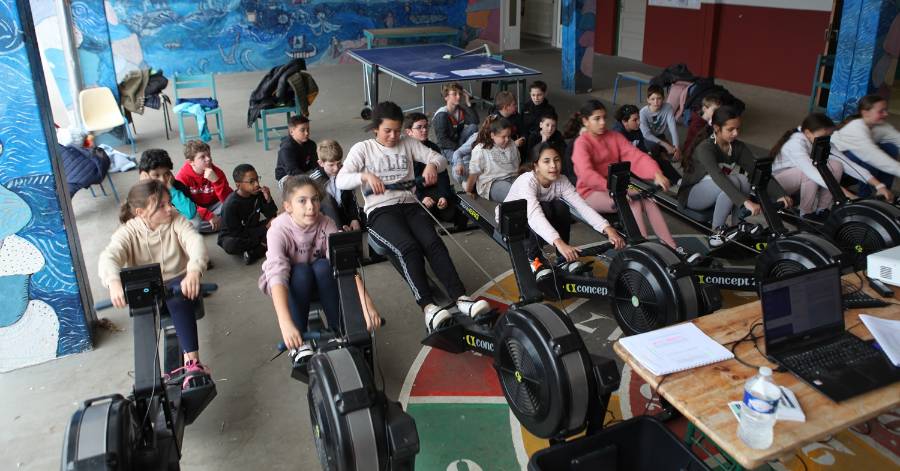 Sète - On bouge, on rame et on déjeune équilibré à l'école !