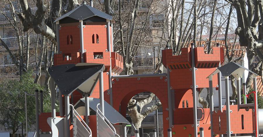 Perpignan - L'aire de jeux du square Bir Hakeim ouverte au public