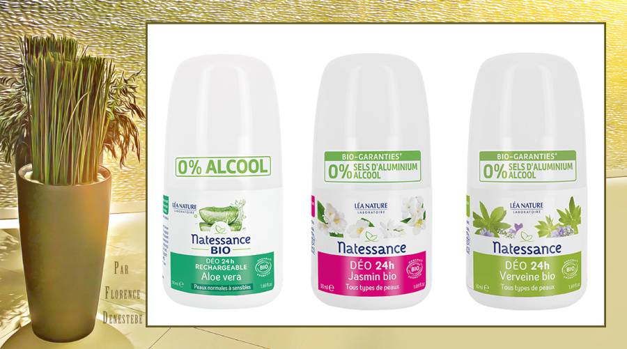 Une nouvelle gamme de 3 déodorants billes Natessance® : certifiés bio, efficacité 24h et délicatement parfumés !