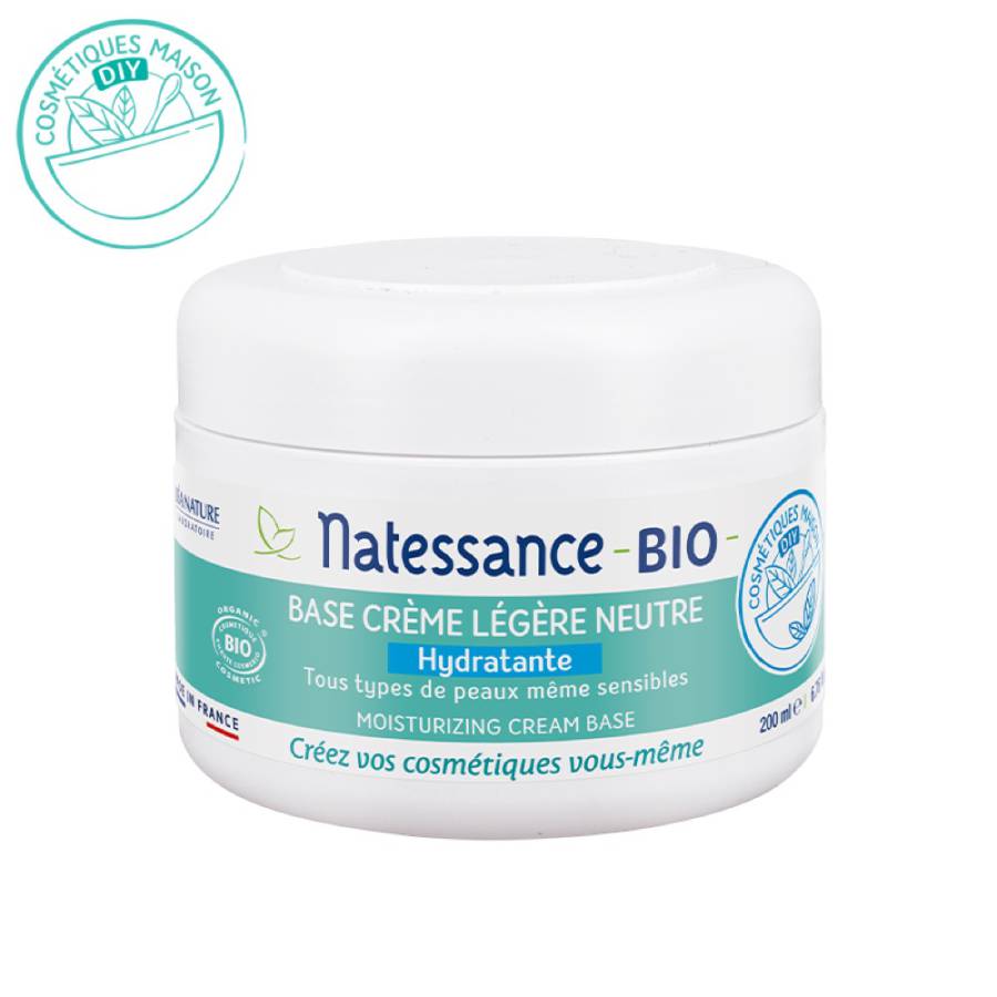 Natessance Bio - Base crème légère neutre hydratante - Tous types de peaux
